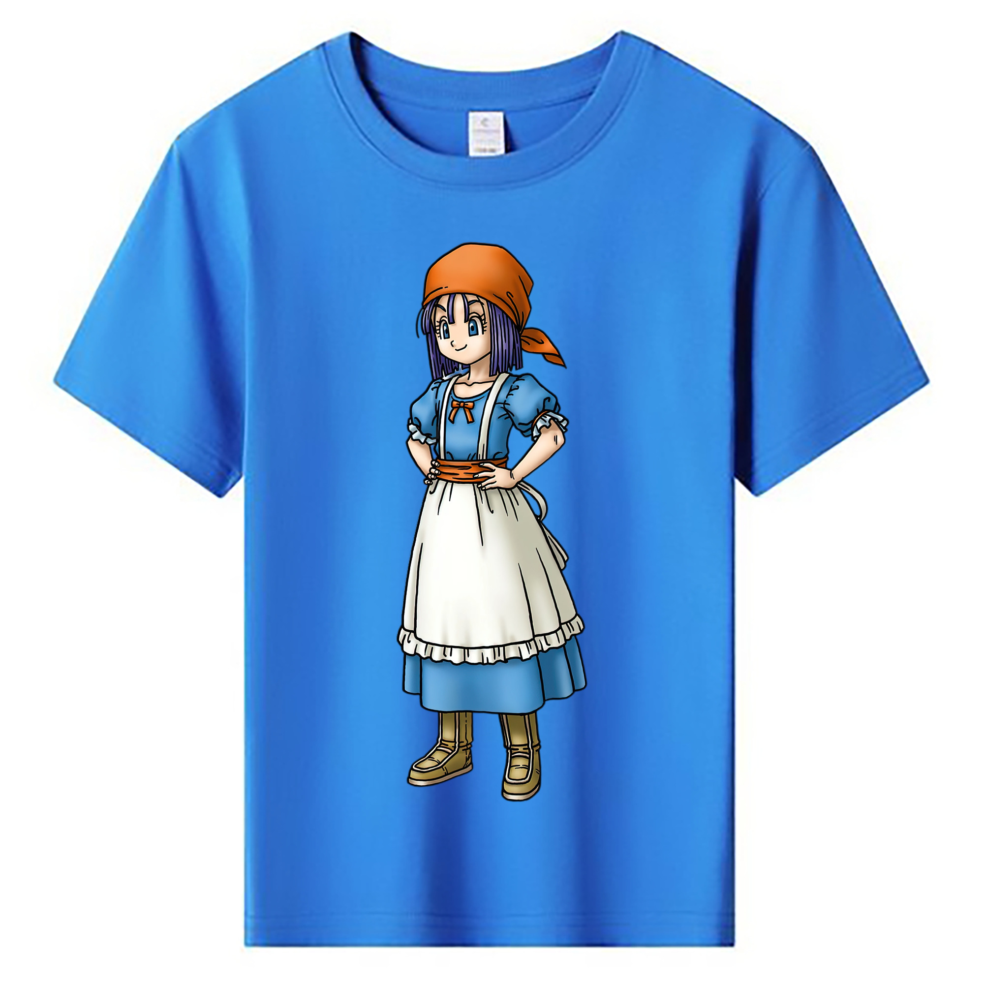 （画像用） ドラゴンクエスト Doragon Kuesuto Dragon Quest 綿100％キッズTシャツ（フロントプリント）